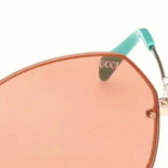 Emilio Pucci 61mm Square Sunglasses Shiny Rose Gold - Picture 4 of 8